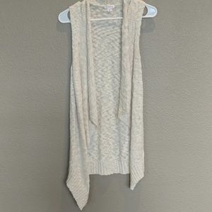 Xhilaration Juniors Duster Sweater Vest Cream S